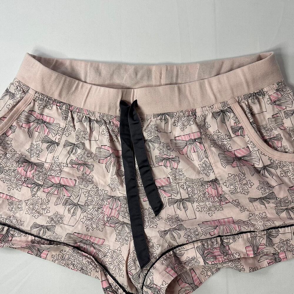Victoria's Secret Pink and Black Printed Pajama Shorts